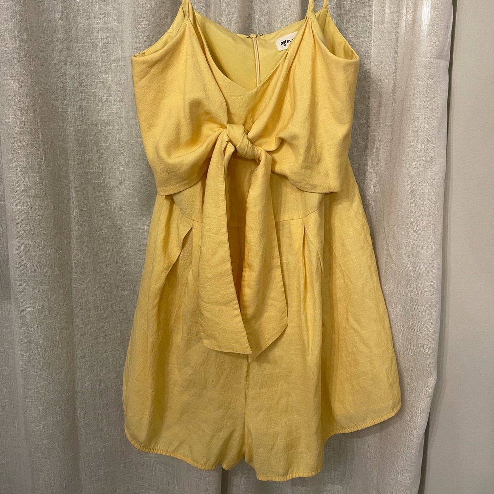 Romper with front tie
